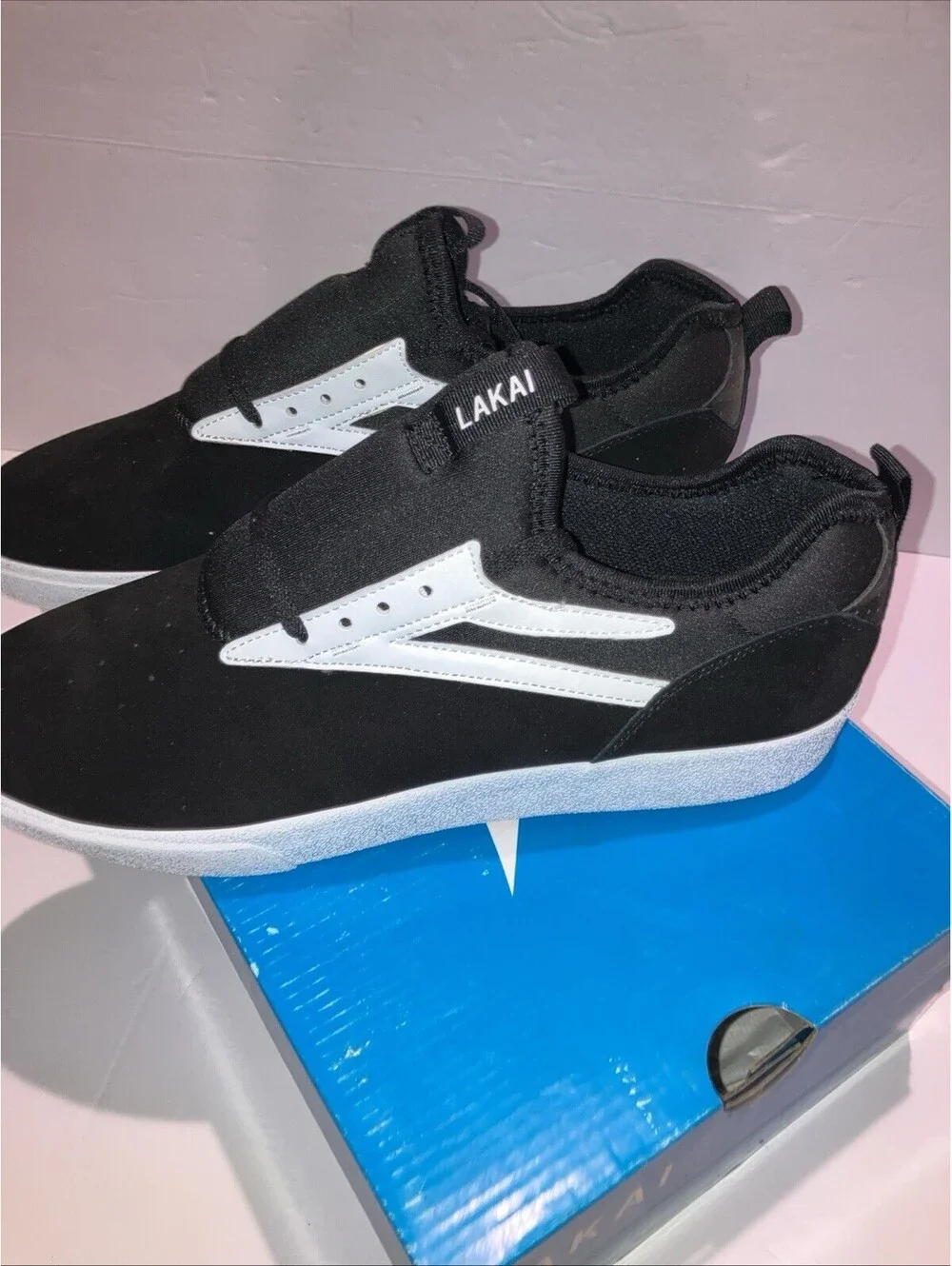 LAKAI Dover Skate Shoes Men’s Black Suede US Size 10.5 NEW